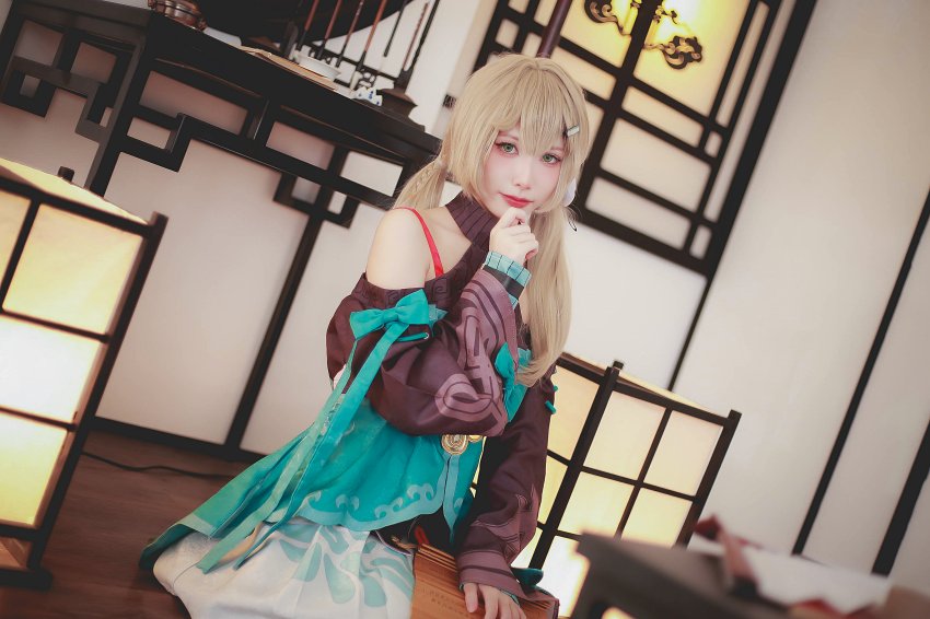 คอสเพลย์ Qingque จาก Honkai: Star Rail ฝีมือคุณเบส