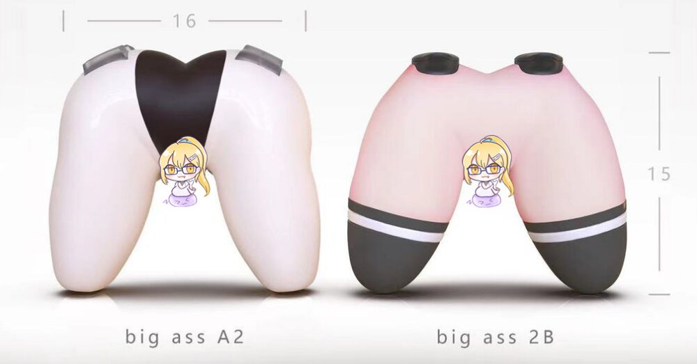 สุดแปลกและแหวกแนว! จอยเกมรูปทรงบั้นท้าย Big ass A2 / Big ass 2B