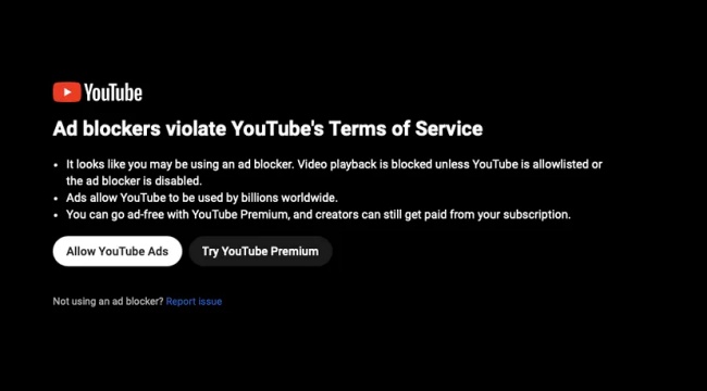 YouTube ปล่อยแผนการรับมือผู้ใช้งานตัวป้องกันการแสดงผลโฆษณากับผู้ใช้งานทั้งหมด 2 YouTube ปล่อยแผนการรับมือผู้ใช้งานตัวป้องกันการแสดงผลโฆษณากับผู้ใช้งานทั้งหมด