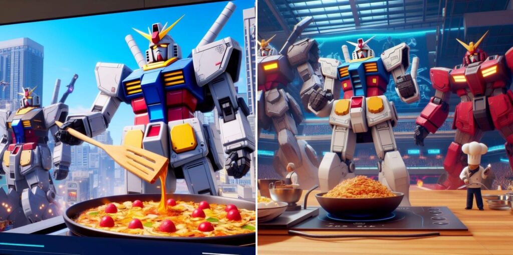 เอากะเค้าสิ! AI สร้างปกเกม Gundam Cooking Master 4 เอากะเค้าสิ! AI สร้างปกเกม Gundam Cooking Master