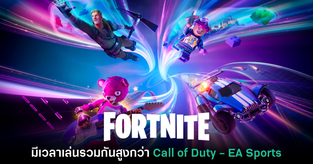 สถิติเผย เกมเมอร์ใช้เวลาเล่น Fortnite มากกว่า Call of Duty, EA Sports ในช่วงปลายปี 1 สถิติเผย เกมเมอร์ใช้เวลาเล่น Fortnite มากกว่า Call of Duty, EA Sports ในช่วงปลายปี