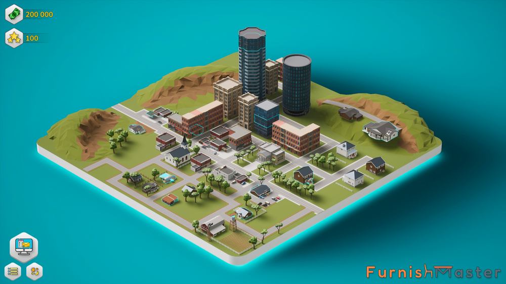 น่ารัก! Furnish Master เกมแต่งห้องแบบอิสระกราฟิกมินิมอล