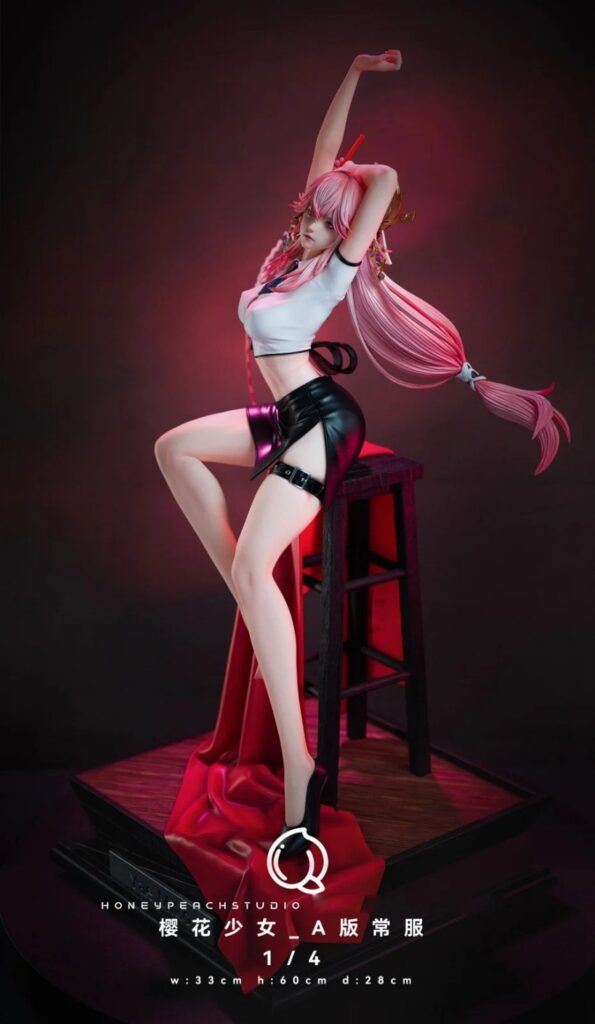 ฟิกเกอร์ Yae Miko จาก Genshin Impact ในชุดบิกินี่อวดหน้าท้องสวยงาม