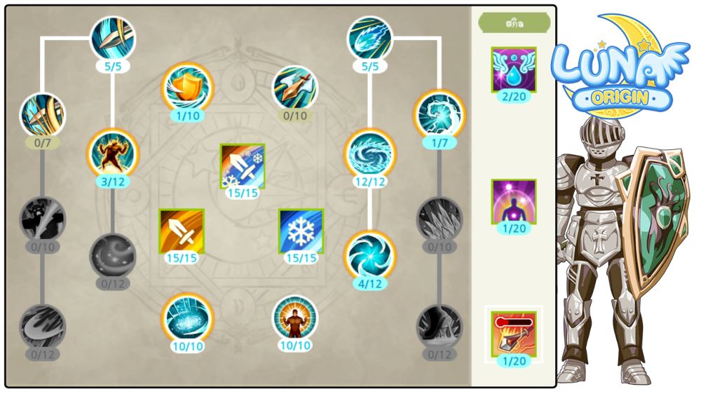 Luna Origin : อัปเดตครั้งใหญ่!! สายอาชีพใหม่ Sorcery Knight