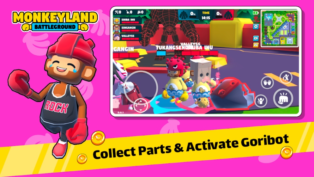 Monkeyland Battleground เปิดให้บริการบนสโตร์ไทยแล้ว 8 Monkeyland Battleground เปิดให้บริการบนสโตร์ไทยแล้ว