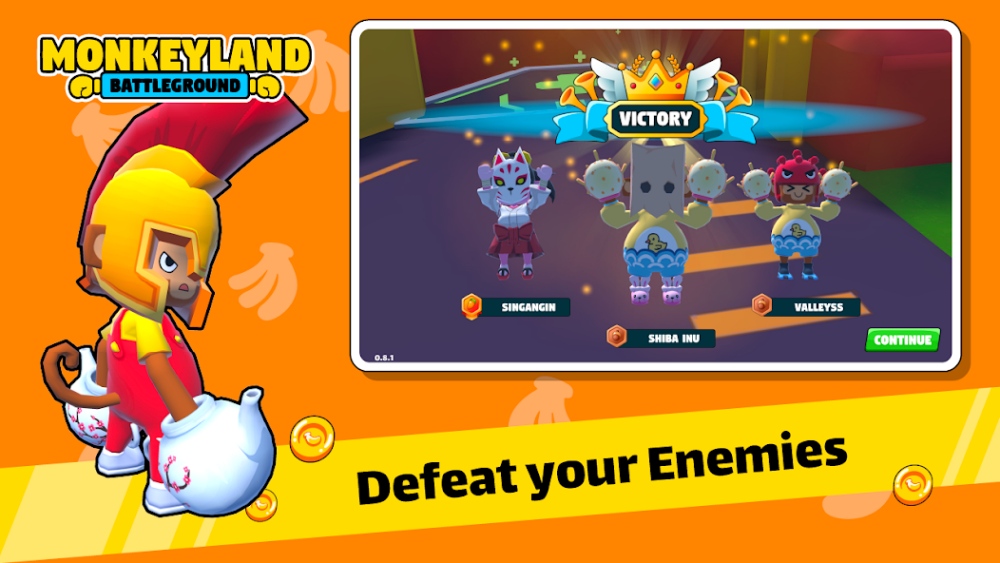 Monkeyland Battleground เปิดให้บริการบนสโตร์ไทยแล้ว 9 Monkeyland Battleground เปิดให้บริการบนสโตร์ไทยแล้ว