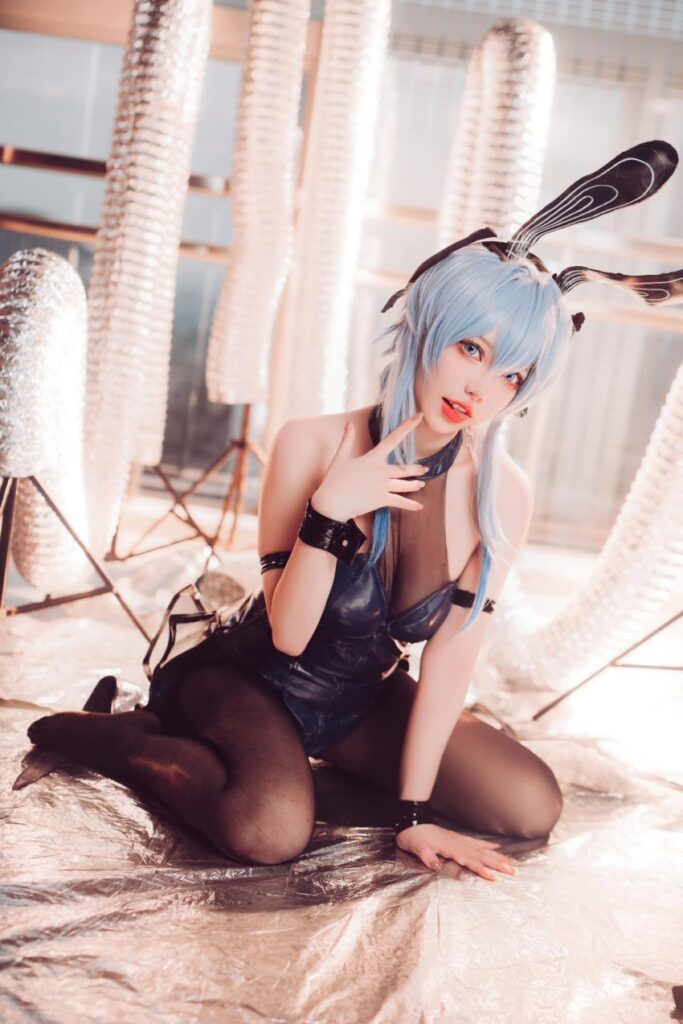 คอสเพลย์ New Jersey จาก Azur Lane เวอร์ชั่น Bunny Girl ฝีมือ Rakukoo