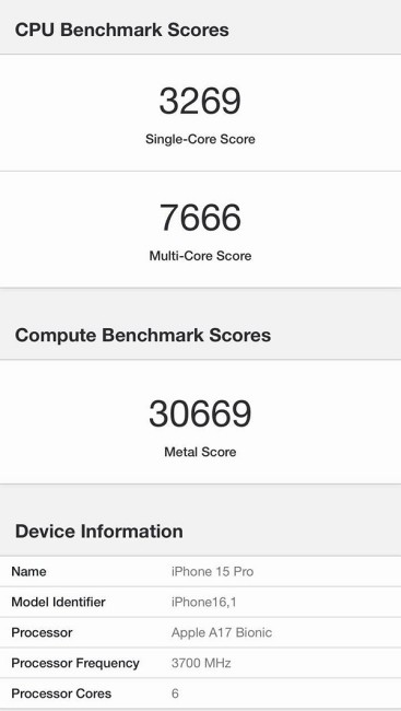 เผยผลทดสอบ Apple A17 Bionic ผ่าน Geekbench 2 เผยผลทดสอบ Apple A17 Bionic ผ่าน Geekbench