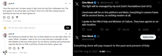 Elon Musk จัดเตรียมทุกอย่างไว้พร้อมสำหรับการสู้กับ Mark Zuckerberg 2 Elon Musk จัดเตรียมทุกอย่างไว้พร้อมสำหรับการสู้กับ Mark Zuckerberg