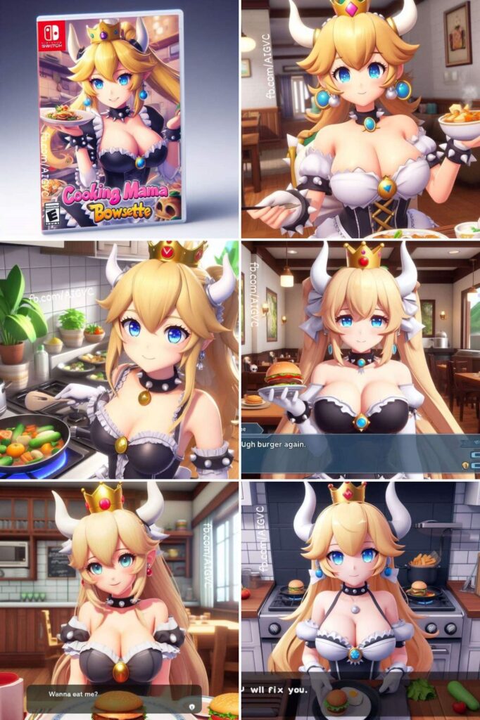 เกมเมอร์ใช้ AI ทำภาพปกเกม Cooking Mama - Bowsette 2 เกมเมอร์ใช้ AI ทำภาพปกเกม Cooking Mama - Bowsette