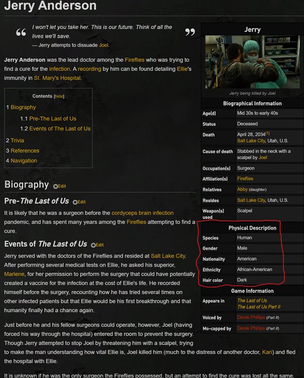 แฟนเกมสงสัย? เชื้อชาติของพ่อแอ๊บบี้ใน The Last of Us Part II ถูกแก้จากคนผิวดำเป็นคนผิวขาว