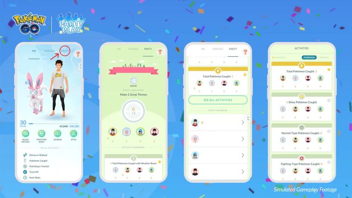 Pokémon GO แนะนำระบบบใหม่ 'Party Play' 2 Pokémon GO แนะนำระบบบใหม่ 'Party Play'