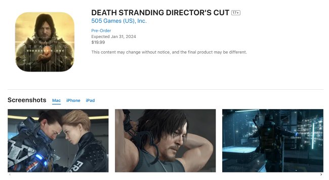 Death Stranding Director's Cut เตรียมเปิดให้เล่นใน iOS, iPadOS และ Mac