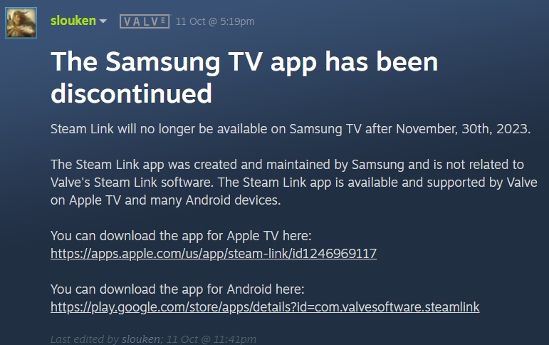 Steam Link จะไม่สามารถใช้งานได้ในทีวีของ Samsung 2 Steam Link จะไม่สามารถใช้งานได้ในทีวีของ Samsung