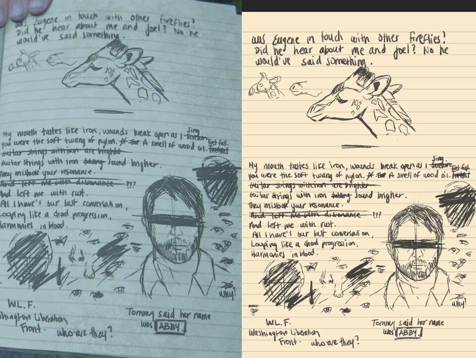 แฟนเกมทำสมุดโน๊ตของ Ellie จาก The Last of Us 2 2 แฟนเกมทำสมุดโน๊ตของ Ellie จาก The Last of Us 2