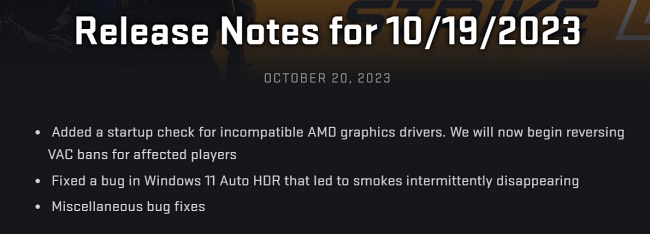 Valve เตรียมยกเลิกการแบนผู้เล่นที่ใช้งาน Anti-Lag+ ของ AMD 2 Valve เตรียมยกเลิกการแบนผู้เล่นที่ใช้งาน Anti-Lag+ ของ AMD