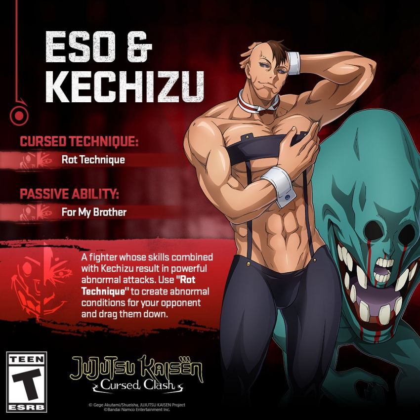 Jujutsu Kaisen: Cursed Clash ปล่อยตัวละครใหม่ Kento, Mahito และ Eso & Kechizu