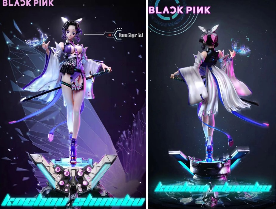 ฟิกเกอร์ Shinobu จากดาบพิฆาตอสูรในโลก Cyberpunk 2 ฟิกเกอร์ Shinobu จากดาบพิฆาตอสูรในโลก Cyberpunk