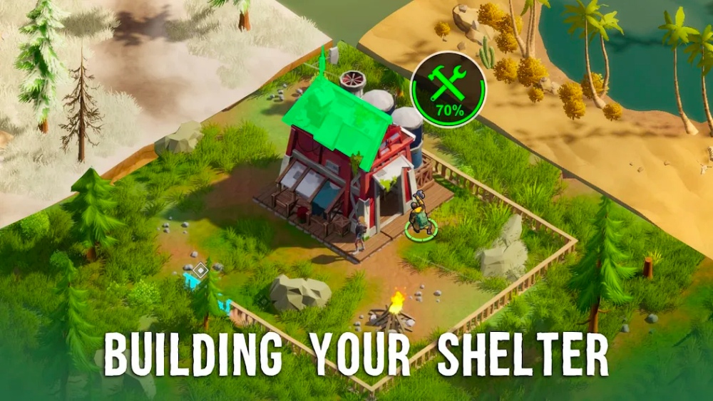 Fading Earth เกมมือถือเอาชีวิตรอด มุมมอง Bird's-Eye View
