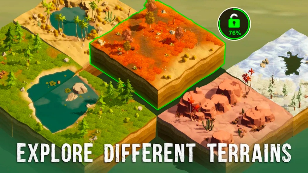 Fading Earth เกมมือถือเอาชีวิตรอด มุมมอง Bird's-Eye View