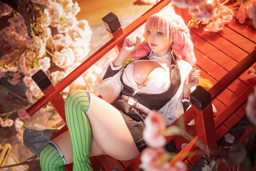 คอสเพลย์ Mitsuri จากดาบพิฆาตอสูรเวอร์ชั่นสาวญี่ปุ่นที่เหมือนต้นฉบับเป๊ะ ๆ 4 คอสเพลย์ Mitsuri จากดาบพิฆาตอสูรเวอร์ชั่นสาวญี่ปุ่นที่เหมือนต้นฉบับเป๊ะ ๆ