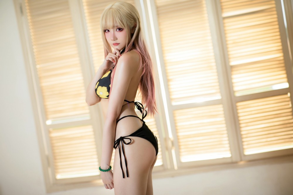 คอสเพลย์ Marin จากหนุ่มเย็บผ้ากับสาวนักคอสเพลย์ ในบิกินี่ตัวเก่ง 6 Marin My Dress Up Darling Cosplay by Guaxichan 5