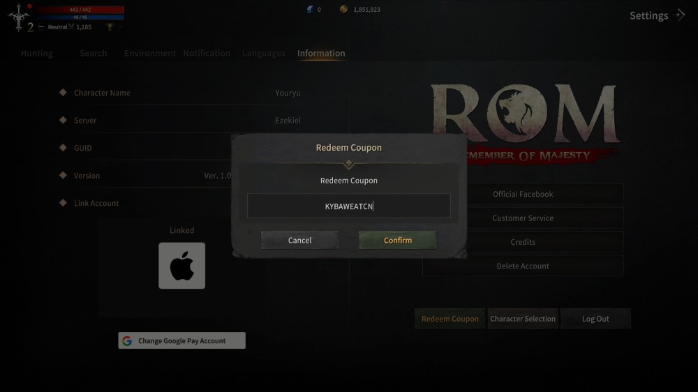ROM: Remember Of Majesty ปล่อยโค้ดฉลองเปิดเกม 2 ROM: Remember Of Majesty Launch Code 1