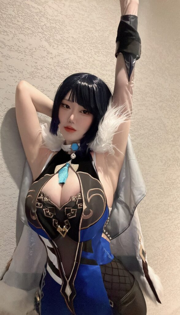 เซ็กซี่พอมั๊ยคะ? คอสเพลย์ Yelan จาก Genshin Impact ในชุดชั้นในขาวนวลตา 3 เซ็กซี่พอมั๊ยคะ? คอสเพลย์ Yelan จาก Genshin Impact ในชุดชั้นในขาวนวลตา