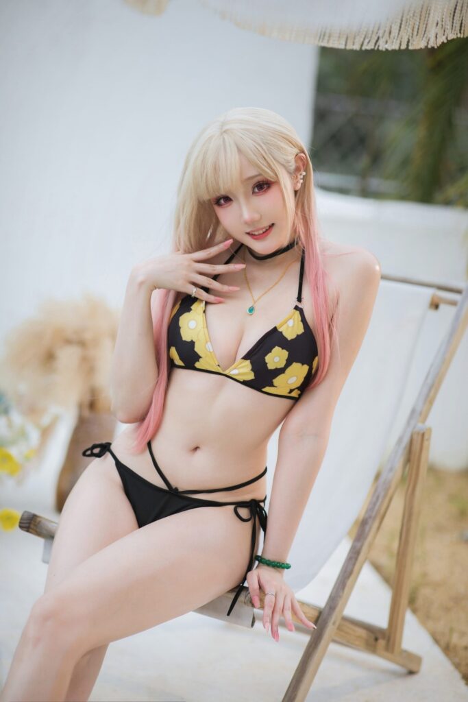 คอสเพลย์ Marin จากหนุ่มเย็บผ้ากับสาวนักคอสเพลย์ ในบิกินี่ตัวเก่ง 12 Marin My Dress Up Darling Cosplay by Guaxichan 11