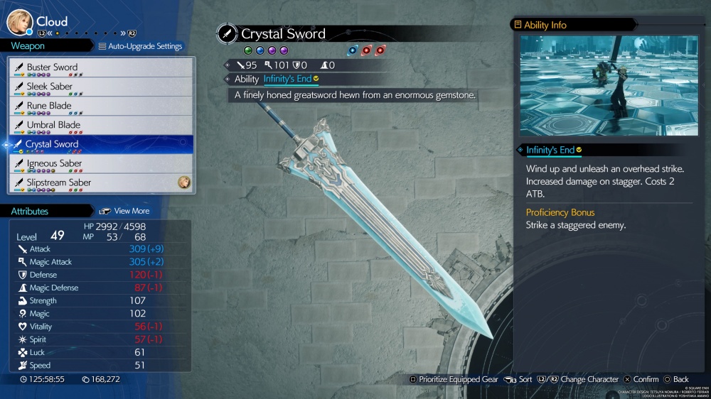 Final Fantasy VII Rebirth Cloud Weapon List 5