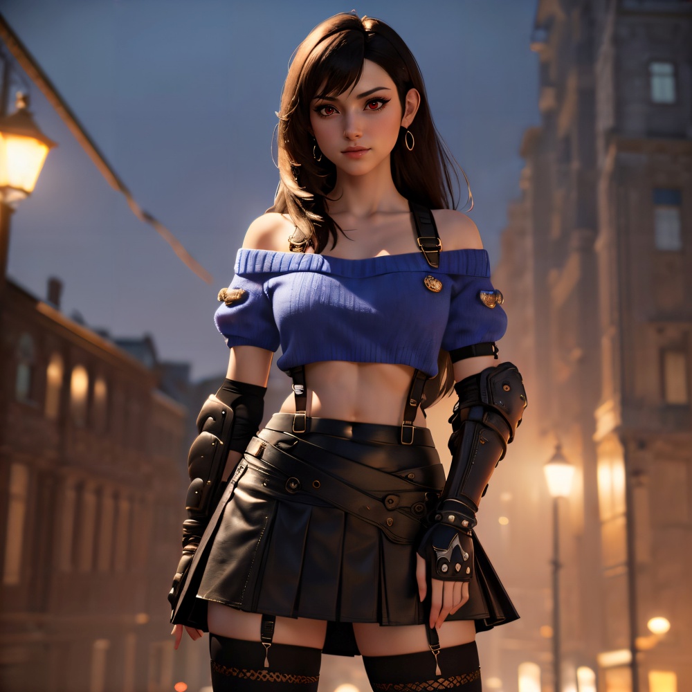 AI แฟนอาร์ต Tifa จาก Final Fantasy VII Rebirth 9 Tifa Final Fantasy VII Rebirth AI Fanart by Yves KrauBe 2