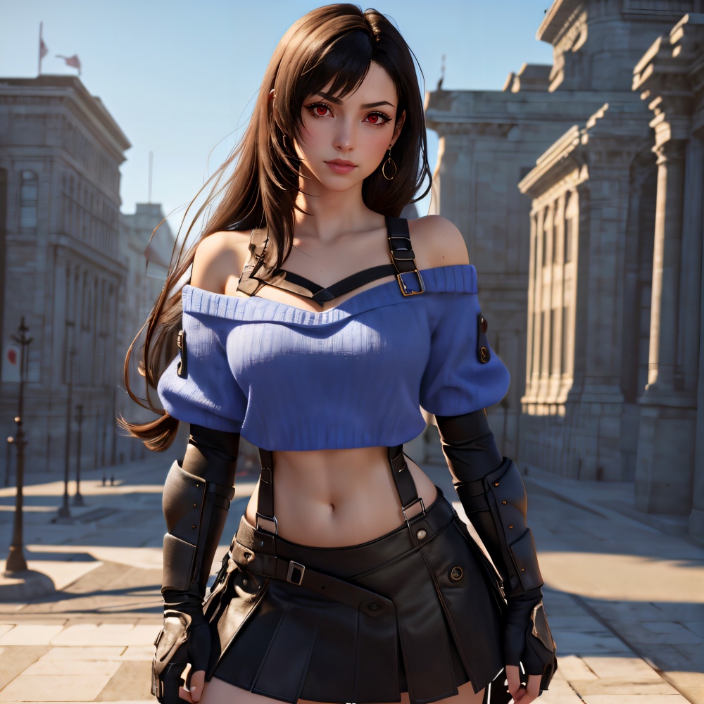AI แฟนอาร์ต Tifa จาก Final Fantasy VII Rebirth 4 Tifa Final Fantasy VII Rebirth AI Fanart by Yves KrauBe 7