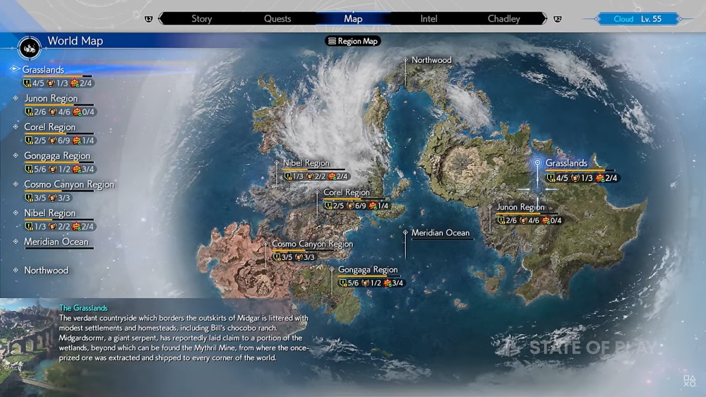 เผยข้อมูลเบื้องต้นของภูมิภาคทั้งหมดใน Final Fantasy VII Rebirth 2 All Regions in Final Fantasy VII Rebirth 1