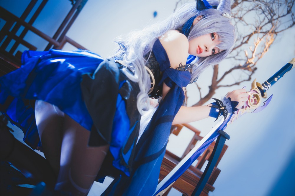 คอสเพลย์ Keqing จาก Genshin Impact ที่หน้านิ่งแต่สวยโดนใจ 6 Keqing Genshin Impact Cosplay by Cherry neko 3