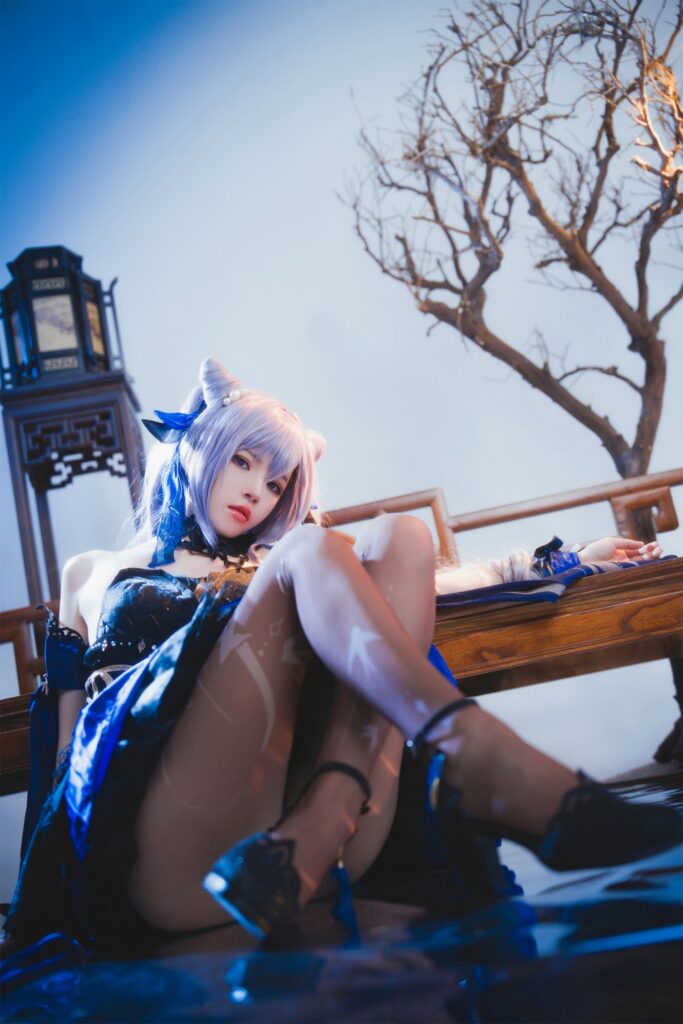 คอสเพลย์ Keqing จาก Genshin Impact ที่หน้านิ่งแต่สวยโดนใจ 5 Keqing Genshin Impact Cosplay by Cherry neko 4