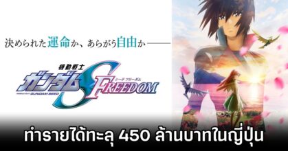 Mobile Suit Gundam Seed FREEDOM ทำรายได้ทะลุ 450 ล้านบาทในญี่ปุ่น