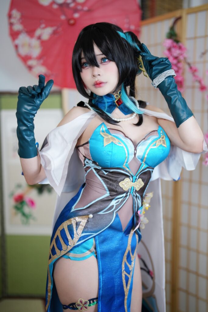 คอสเพลย์ Ruan Mei จาก Honkai: Star Rail ฝีมือคุณมิรินที่น่ารักน่าหยิก 2 Ruan Mei Honkai: Star Rail Cosplay by Mirin 1