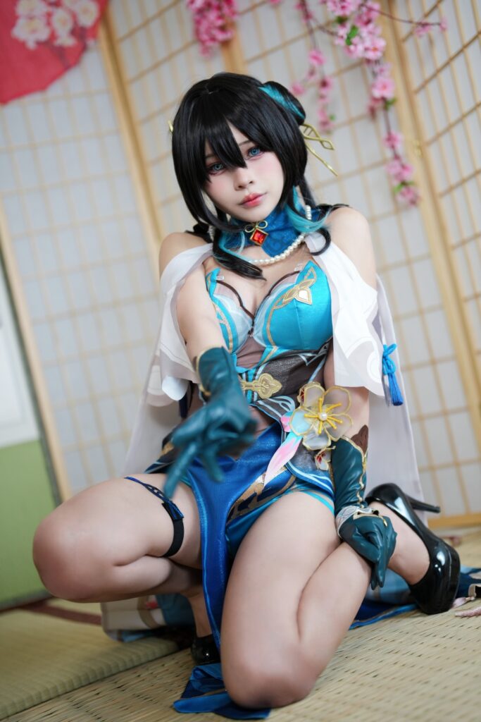 คอสเพลย์ Ruan Mei จาก Honkai: Star Rail ฝีมือคุณมิรินที่น่ารักน่าหยิก 3 Ruan Mei Honkai: Star Rail Cosplay by Mirin 3