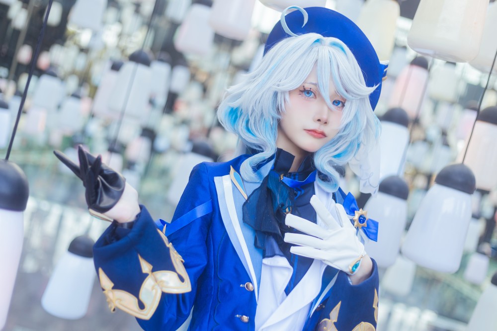 คอสเพลย์ Furina จาก Genshin Impact หน้าคมสวยอลังฝีมือคุณเบส 6 Furina Genshin Impact cosplay by Best 4