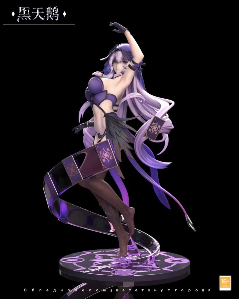 ฟิกเกอร์ Black Swan จาก Honkai: Star Rail ที่สามารถถอดชุดได้ 2 Black Swan Honkai: Star Rail Figure by HunYu Studios 3