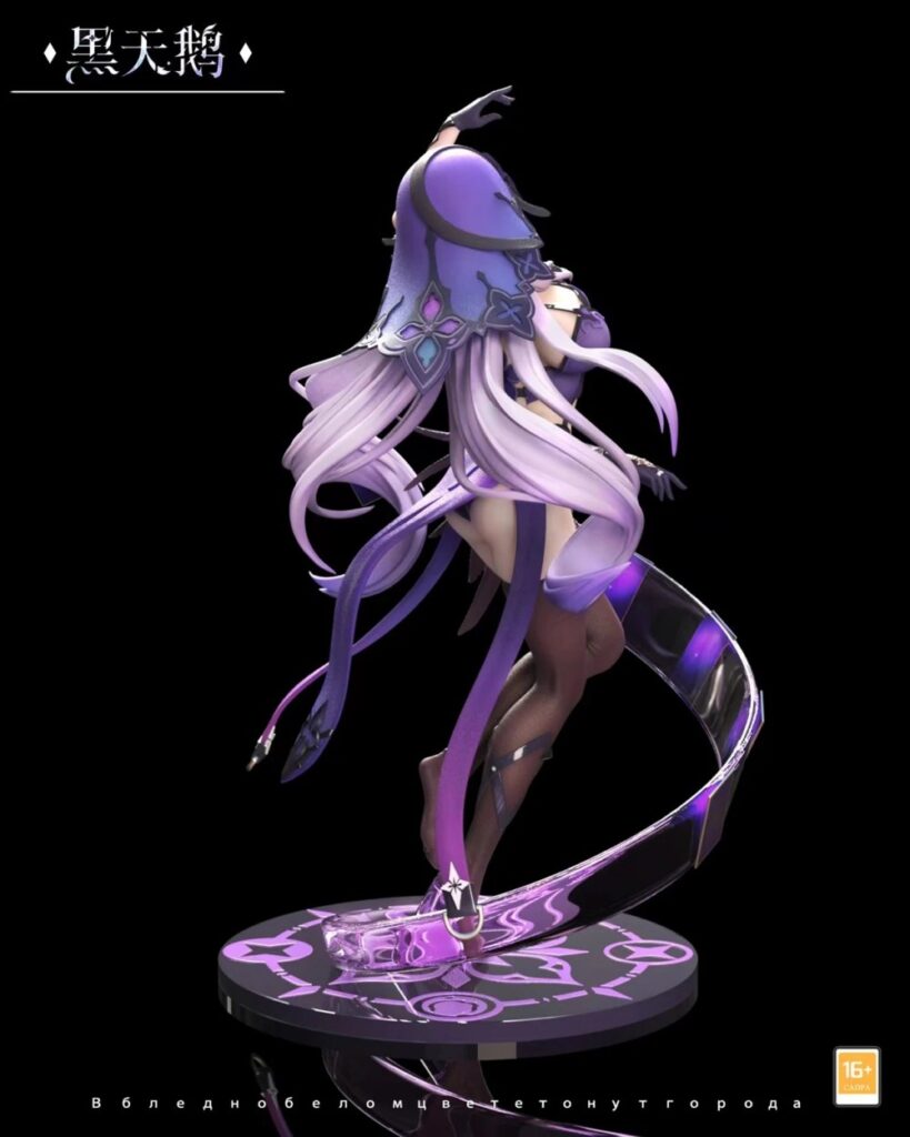 ฟิกเกอร์ Black Swan จาก Honkai: Star Rail ที่สามารถถอดชุดได้ 3 Black Swan Honkai: Star Rail Figure by HunYu Studios 2