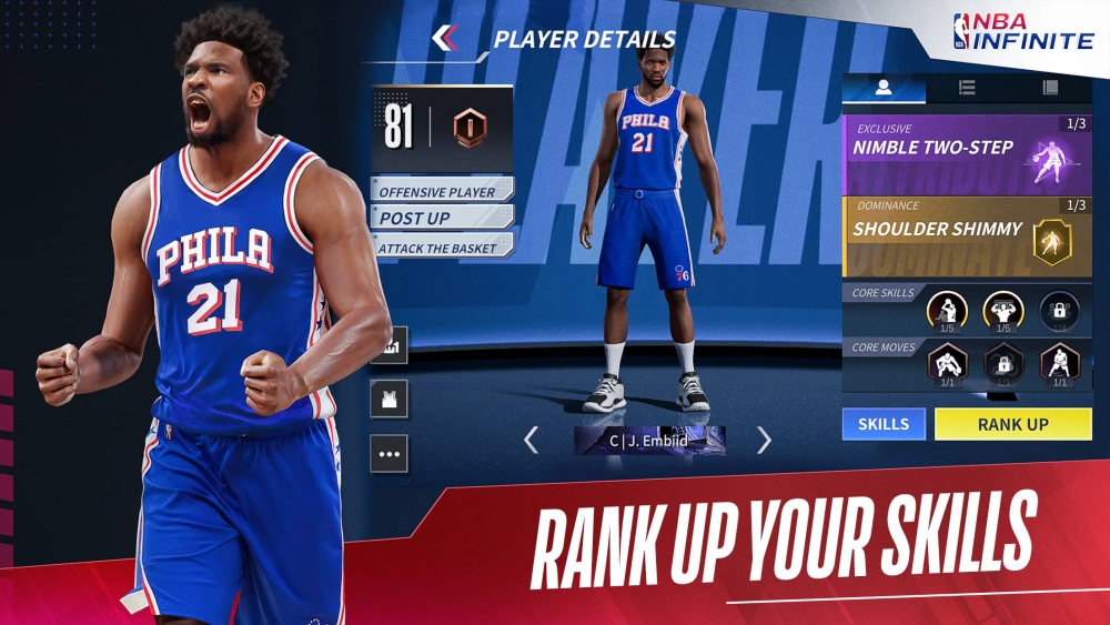 สร้างตำนานนักบาสดาวรุ่งใน NBA INFINITE เกมบาสเกตบอลมือถือตัวใหม่