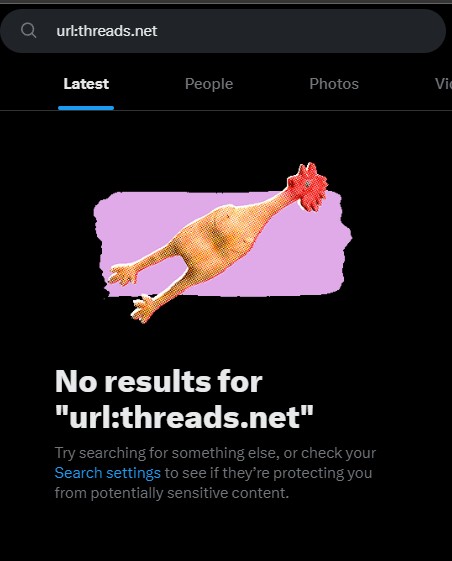 Twitter บล็อกลิงก์ไปยัง Threads ในผลการค้นหา 2 Twitter บล็อกลิงก์ไปยัง Threads ในผลการค้นหา