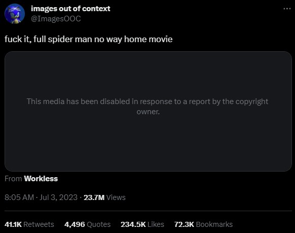 ผู้ใช้งาน Twitter อัปโหลดหนัง Spider-Man: No Way Home เต็มเรื่อง