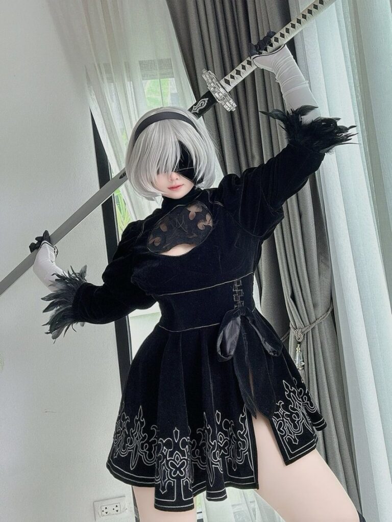 คุณนัสแปลงโฉมเป็น 2B จาก NieR: Automata น่ารักละมุนใจ 4 คุณนัสแปลงโฉมเป็น 2B จาก NieR: Automata น่ารักละมุนใจ