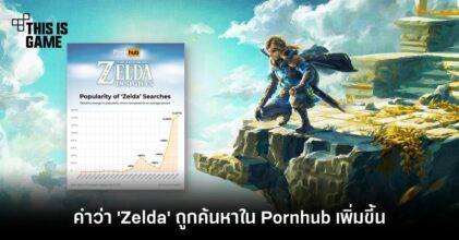 หยุดไม่อยู่แล้ว! คำว่า 'Zelda' ถูกค้นหาใน Pornhub เพิ่มขึ้นถล่มทลาย