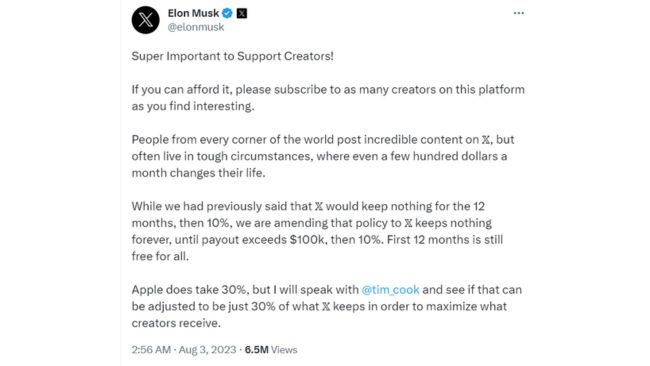 Elon Musk เตรียมพูดคุยกับ Tim Cook เรื่องการหักค่าธรรมเนียมของ Apple 2 Elon Musk เตรียมพูดคุยกับ Tim Cook เรื่องการหักค่าธรรมเนียมของ Apple