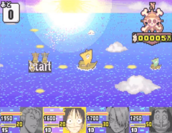 5 เกม One Piece บนเครื่อง Gameboy Advance