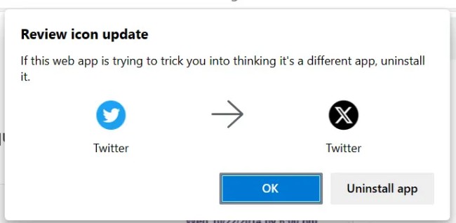 X ถูกเข้าใจผิดว่าเป็นสแกมโดย Microsoft Edge 2 X ถูกเข้าใจผิดว่าเป็นสแกมโดย Microsoft Edge