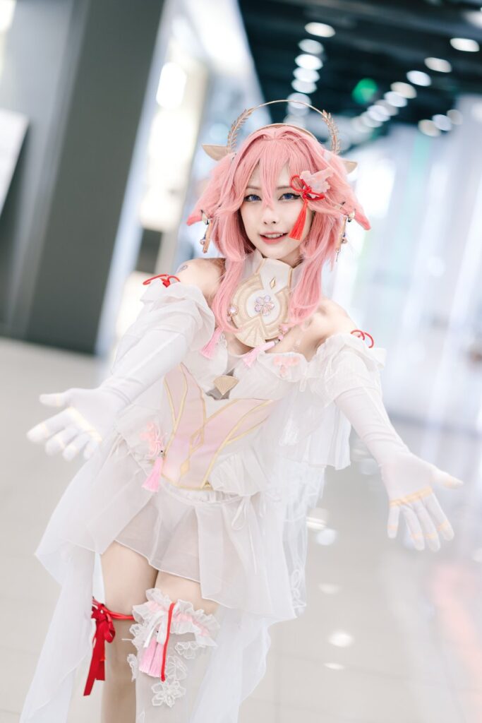 คอสเพลย์ Yae Miko เวอร์ชั่นชุดเจ้าสาวฝีมือคุณเบ้บ 3 คอสเพลย์ Yae Miko เวอร์ชั่นชุดเจ้าสาวฝีมือคุณเบ้บ
